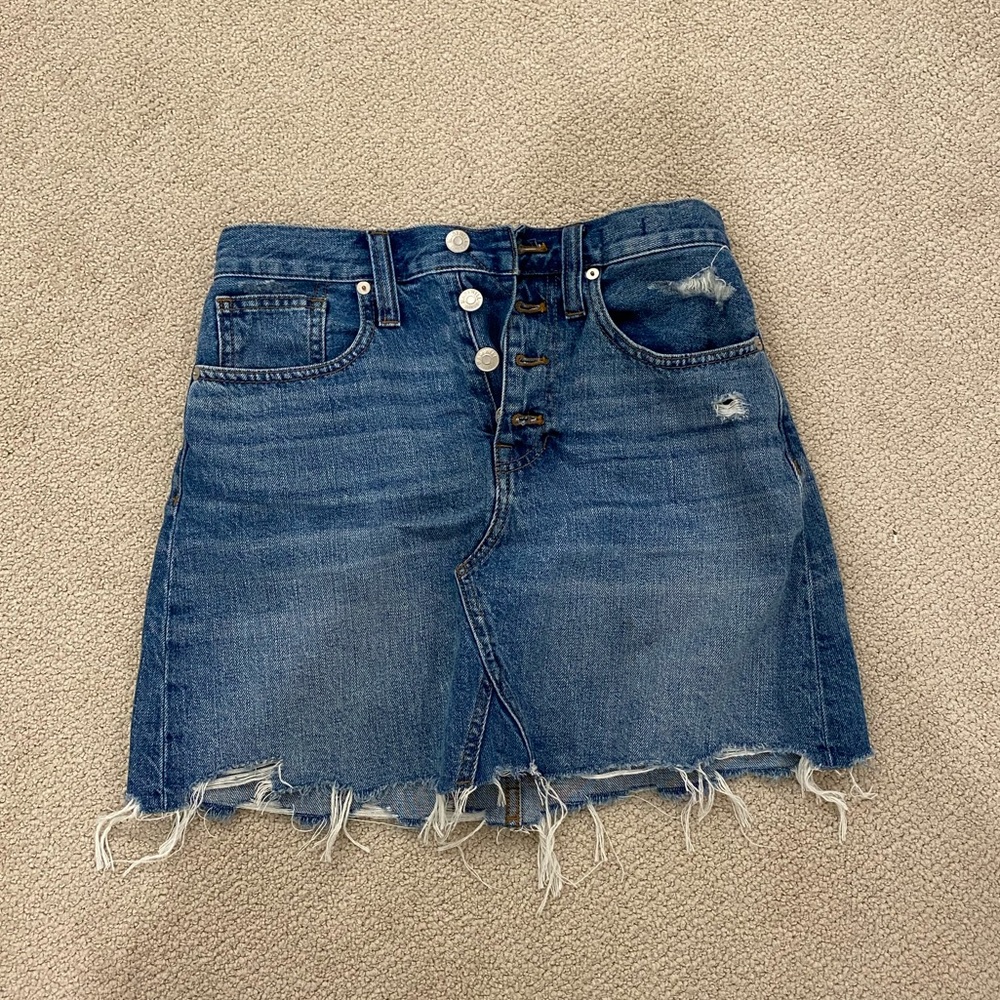 Madewell Mini Denim Skirt